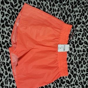 Orange Windbreaker Swim Shorts